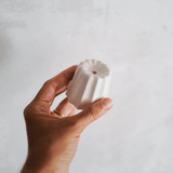 Kerzenhalter Porzellan - Canele big weiss von OVO Things