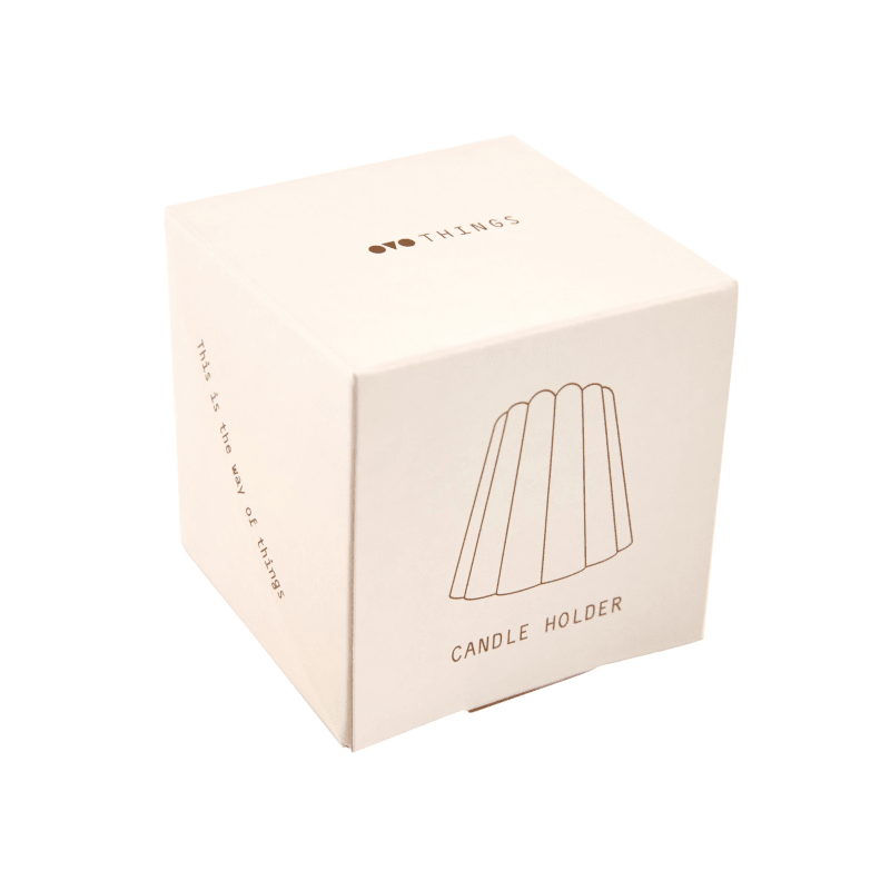 Kerzenhalter Porzellan - Canele weiss von OVO Things