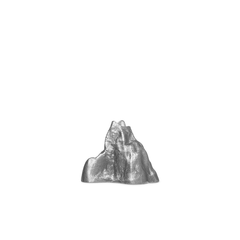 Kerzenhalter - Stone small Alu von Ferm Living
