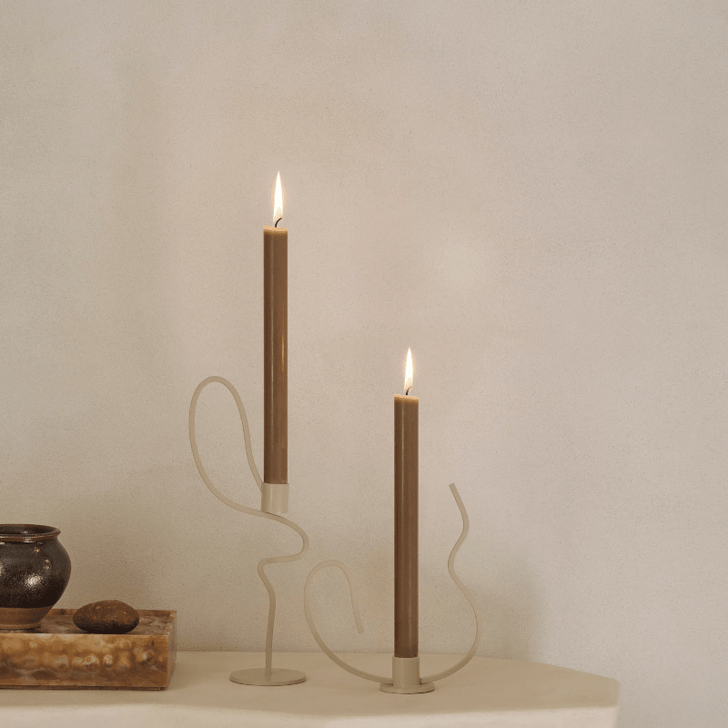 Kerzenständer - Valse high cashmere von Ferm Living
