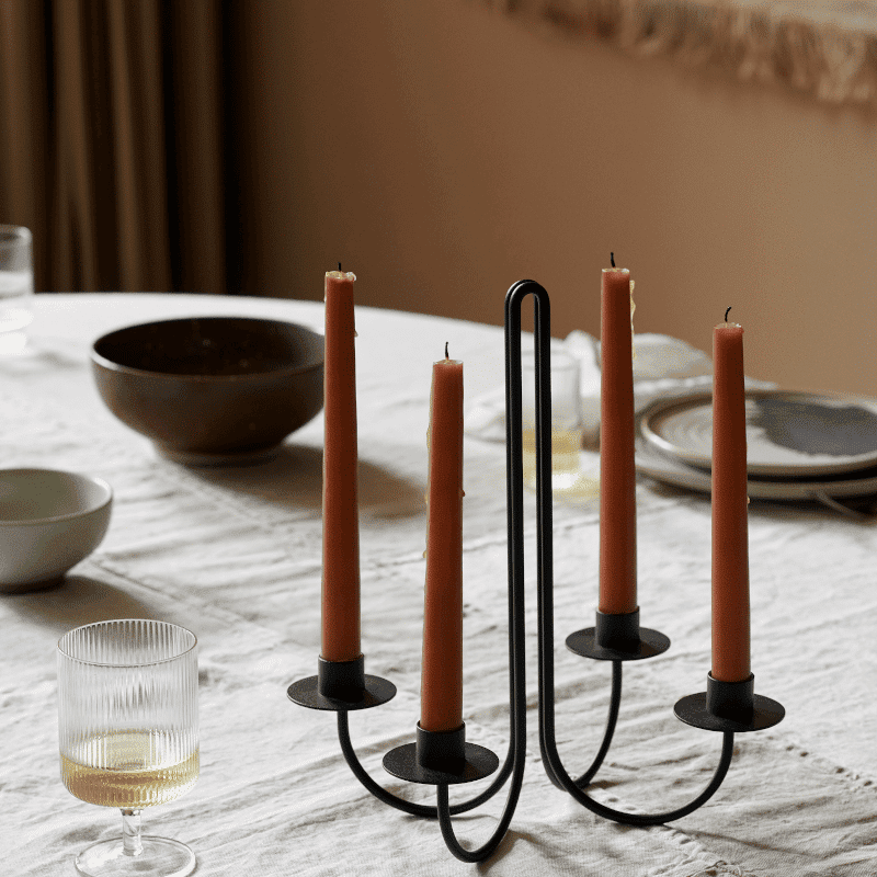 Kerzenständer - Candelabra Sway black von Ferm Living
