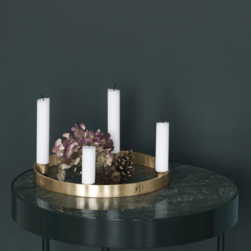 Kerzenständer - Circle S brass von Ferm Living
