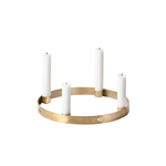 Kerzenständer - Circle S brass von Ferm Living
