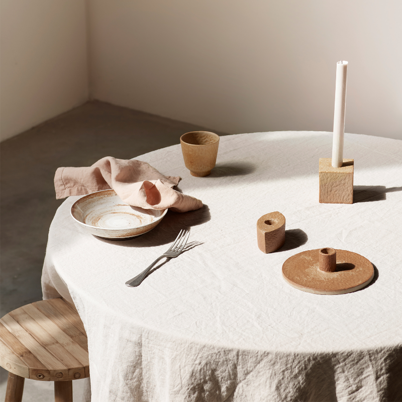 Kerzenständer - Clay Cube petal von Tine K Home