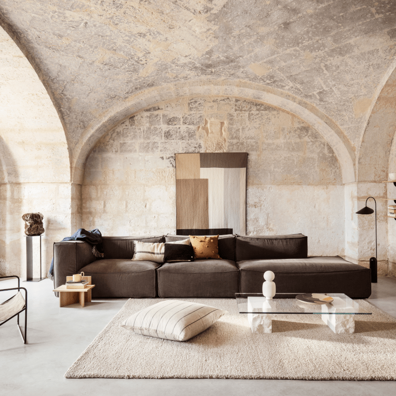 Kissen - Calm Camel/Black von Ferm Living