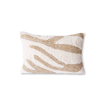 Kissen - Fluffy white/beige von HK Living
