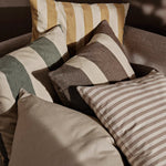 Kissen - Strand outdoor carob brown/parchme von Ferm Living