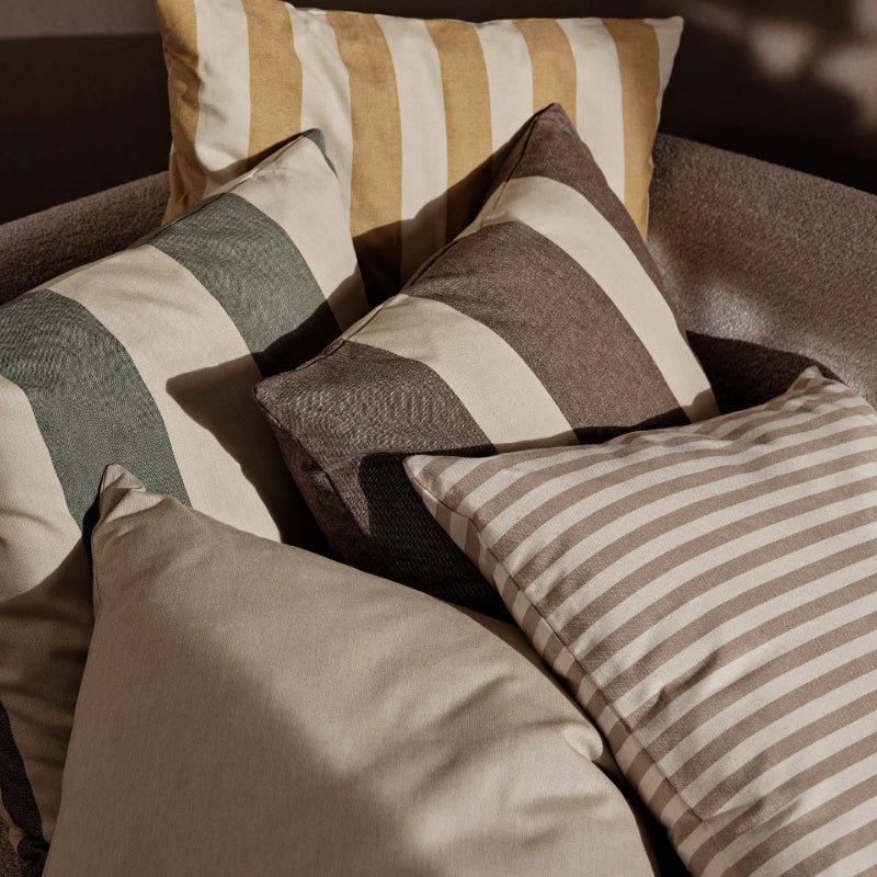 Kissen - Strand outdoor carob brown/parchme von Ferm Living