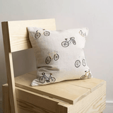 Kissenbezug – BICYCLES gestickt von Fine Little Day