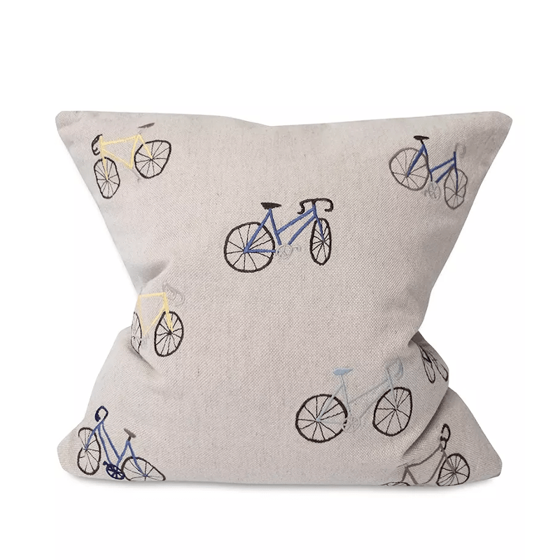 Kissenbezug – BICYCLES gestickt von Fine Little Day