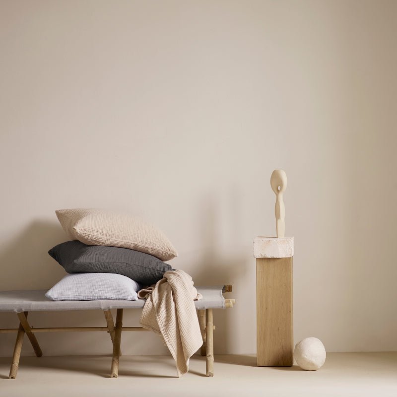 Kissenbezug – Gauze sand von Tine K Home