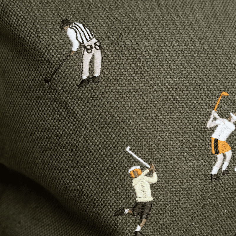 Kissenbezug – GOLFERS gestickt von Fine little day