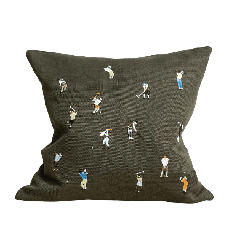 Kissenbezug – GOLFERS gestickt von Fine little day