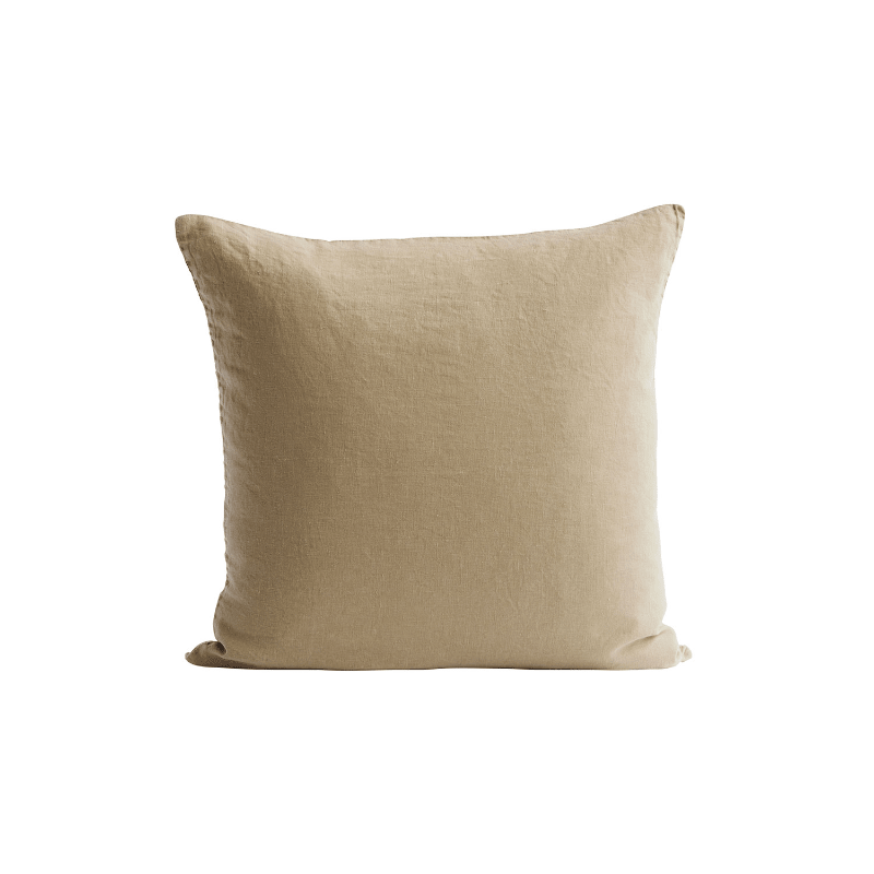 Kissenbezug – Leinen khaki 50x50 von Tine K Home