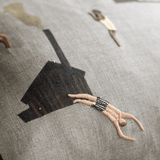 Kissenbezug – SAUNA gestickt von Fine Little Day