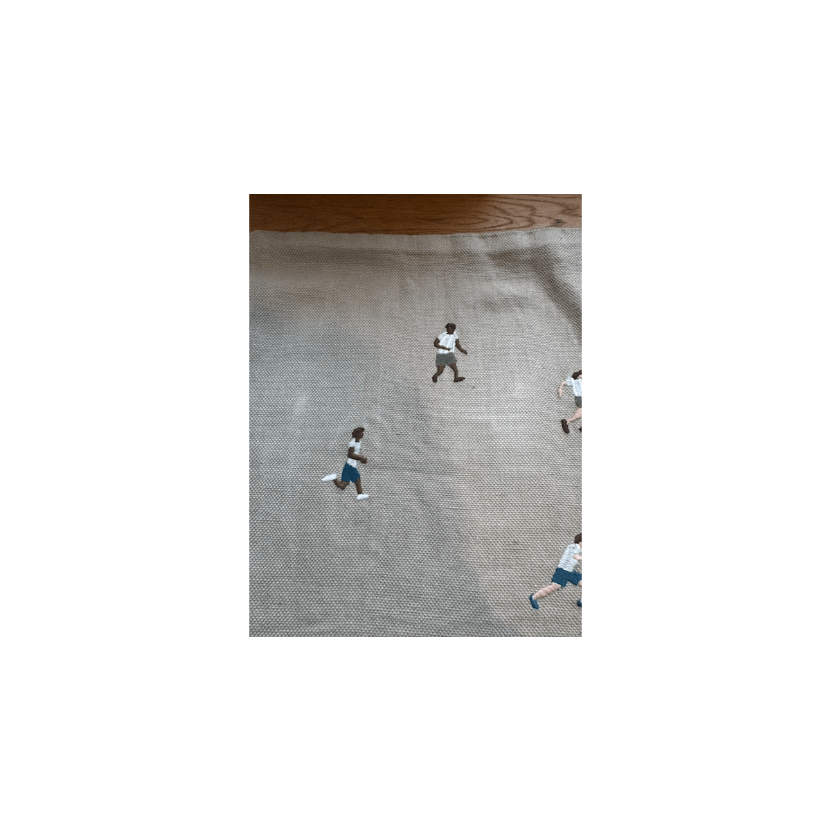Kissenbezug – SOCCER gestickt

