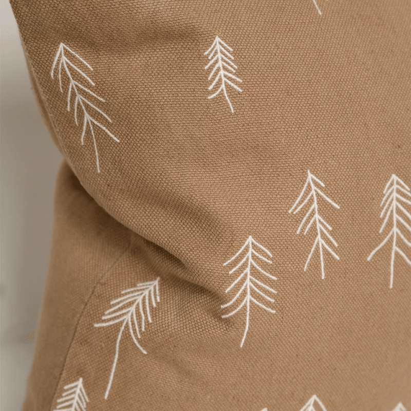 Kissenbezug - TALL brown gestickt von Fine little Day