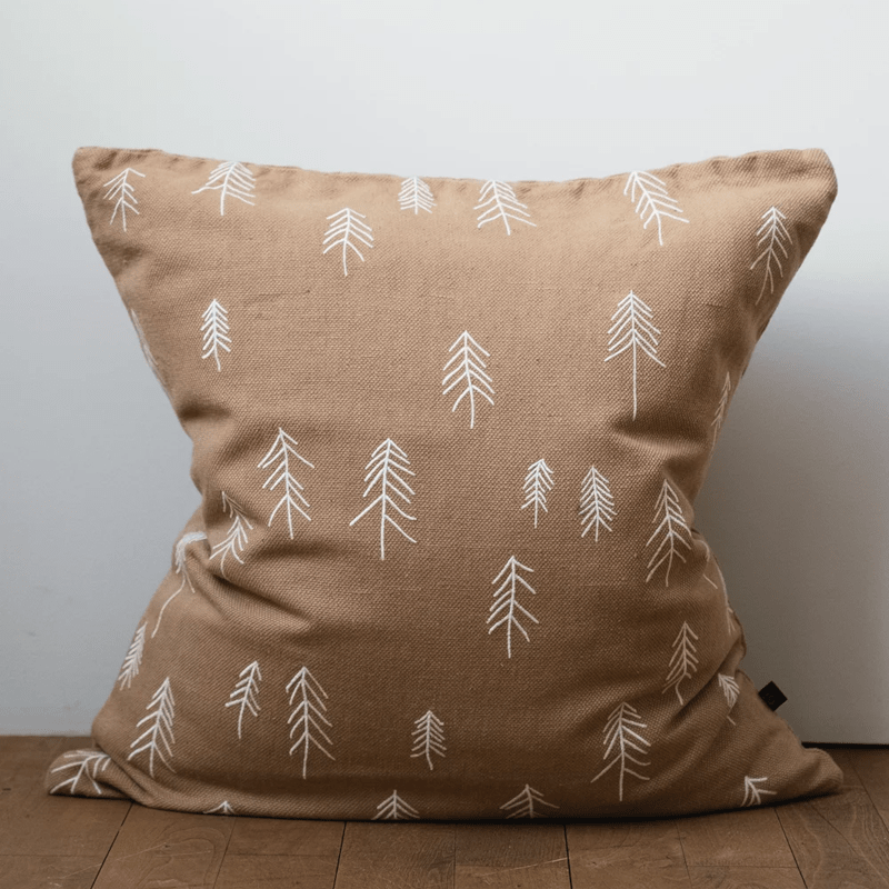 Kissenbezug - TALL brown gestickt von Fine little Day