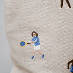 Kissenbezug – TENNIS gestickt von Fine Little Day