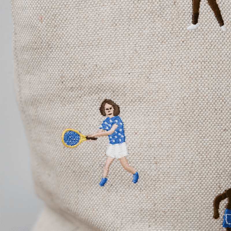 Kissenbezug – TENNIS gestickt von Fine Little Day
