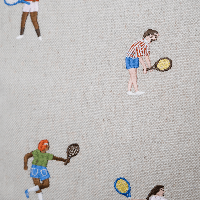 Kissenbezug – TENNIS gestickt von Fine Little Day