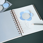 Klebezettel – Dot blau von Monograph