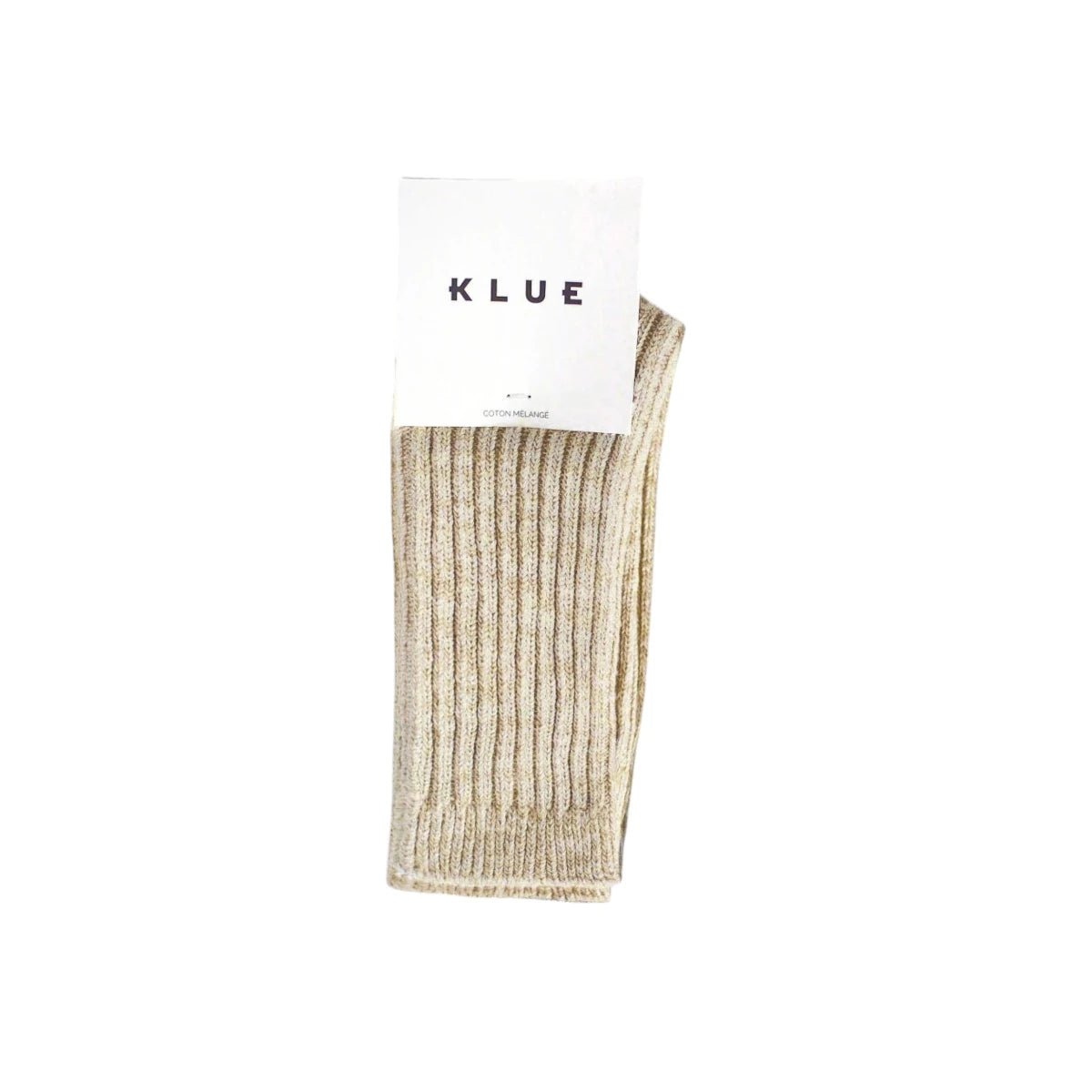 KLUE - Socken Baumwolle mit Muster beige
