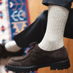KLUE - Socken Baumwolle mit Muster beige