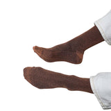 KLUE - Socken Glitzer Lyocell kamelbraun

