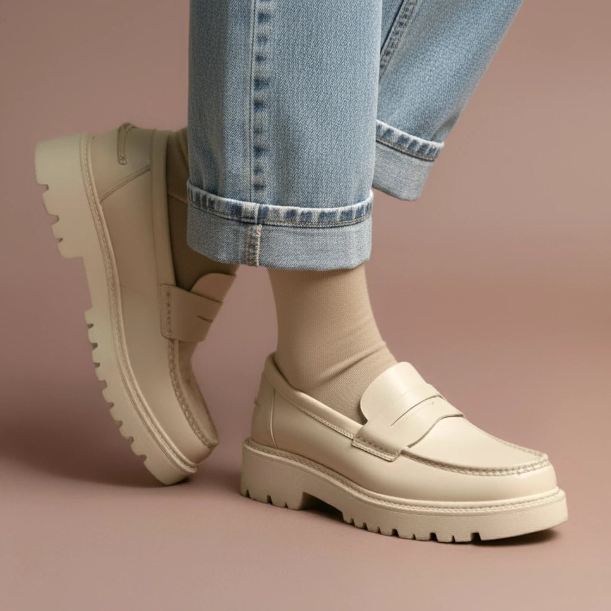 KLUE - Socken Merinowolle beige