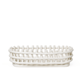 Ferm Living - Korb Ceramic Basket off-white oval
