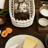 Korb – Ceramic Basket Off-White oval von Ferm Living