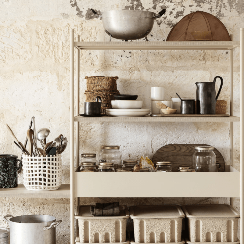 Korb - Ceramic Basket Off-White S von Ferm Living
