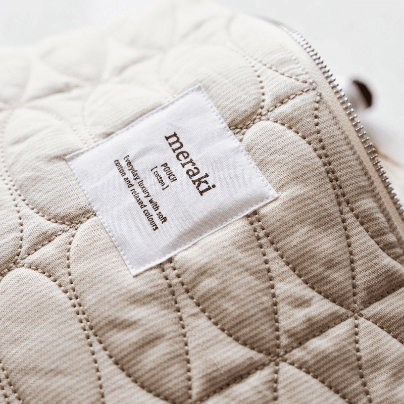Kosmetikbeutel - Mentha off white/safari von Meraki