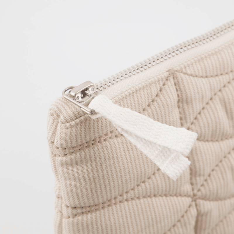 Kosmetikbeutel - Mentha off white/safari von Meraki