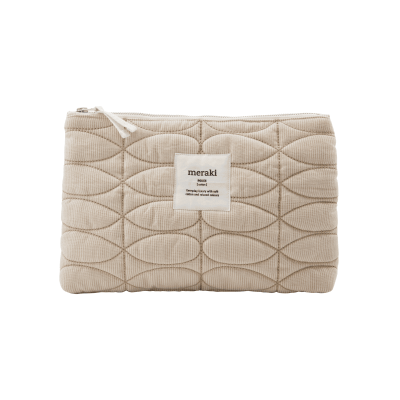 Kosmetikbeutel - Mentha off white/safari von Meraki