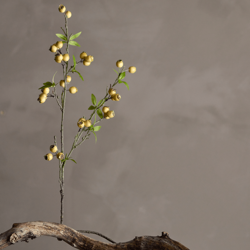 Kunstblume - Hawthorn gelb von Bloomingville