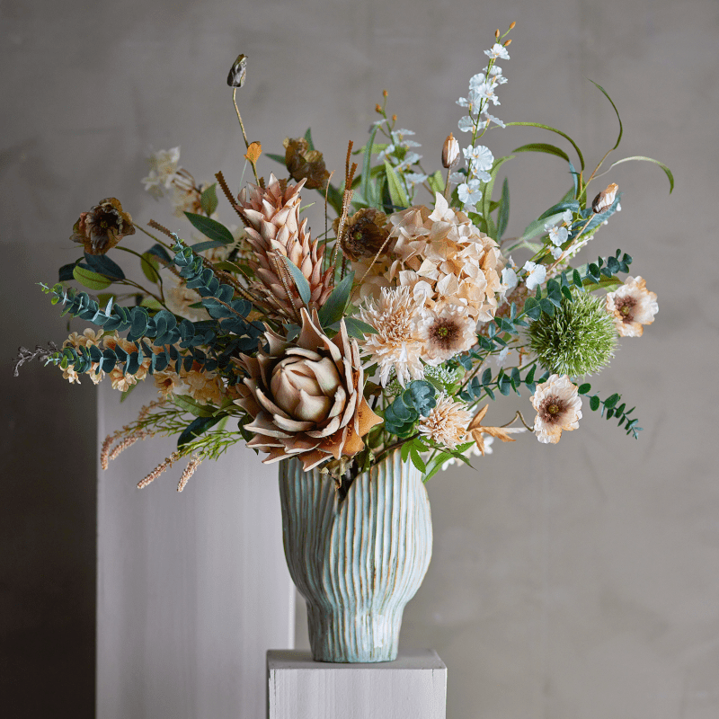 Kunstblume - Poppy braun von Bloomingville