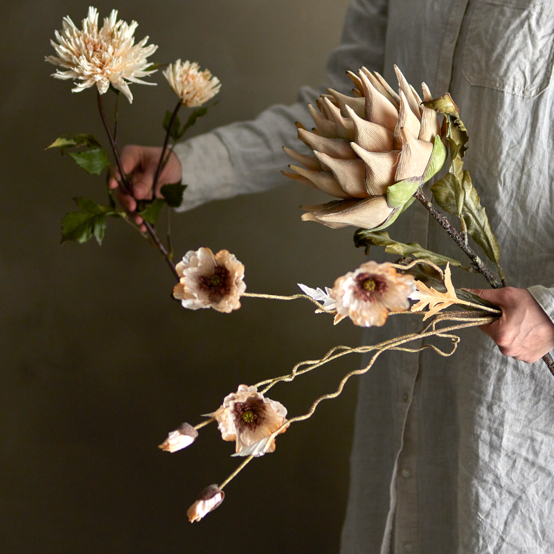 Kunstblume - Poppy natur von Bloomingville