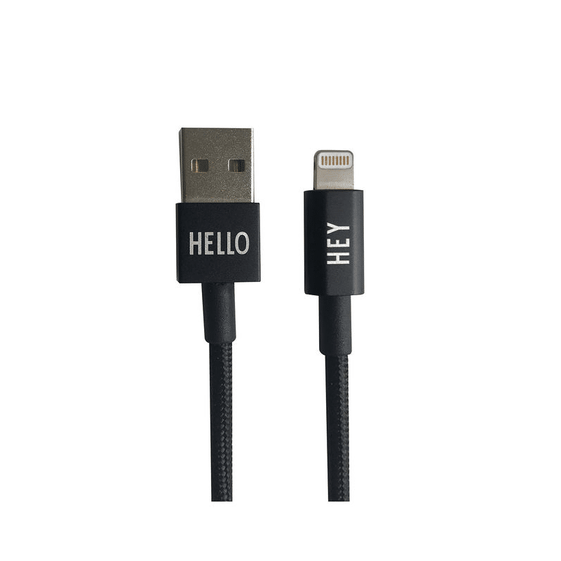 Ladekabel iPhone schwarz von Design Letters