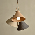Lampe - Taper Pendent sand von Paper Paste Living