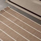 Läufer - Kelim Calm dark sand/off white von Ferm Living