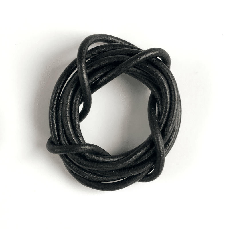 Lederband schwarz von Strups