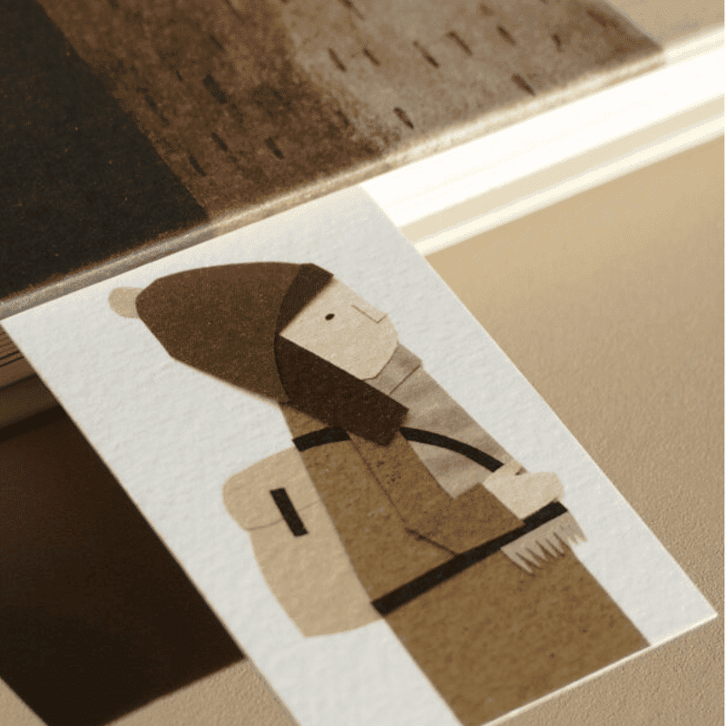 Lesezeichen - Backpack Girl von Ted and Tone