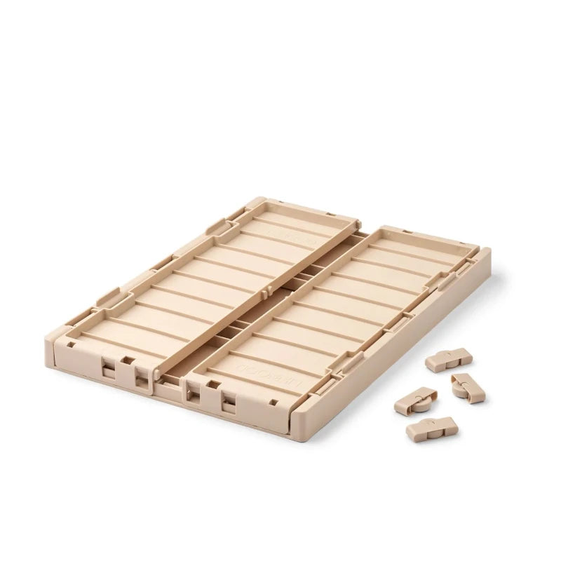 Liewood - Aufbewahrungsbox Weston mit Deckel & Bed Rollen Sandy