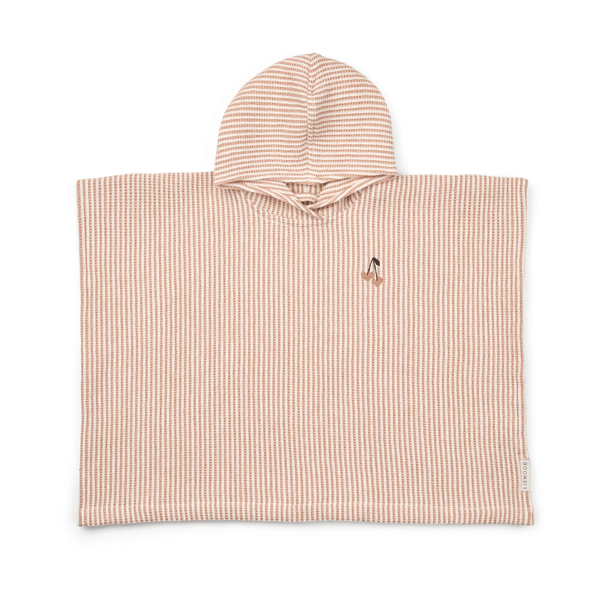 Liewood - Poncho Paco stripe tuscany rose/creme de la creme

