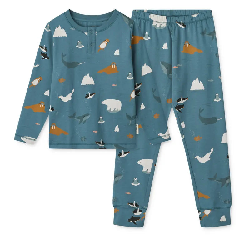 Liewood - Pyjama Wilhelm Arctic Sea/Ocean view