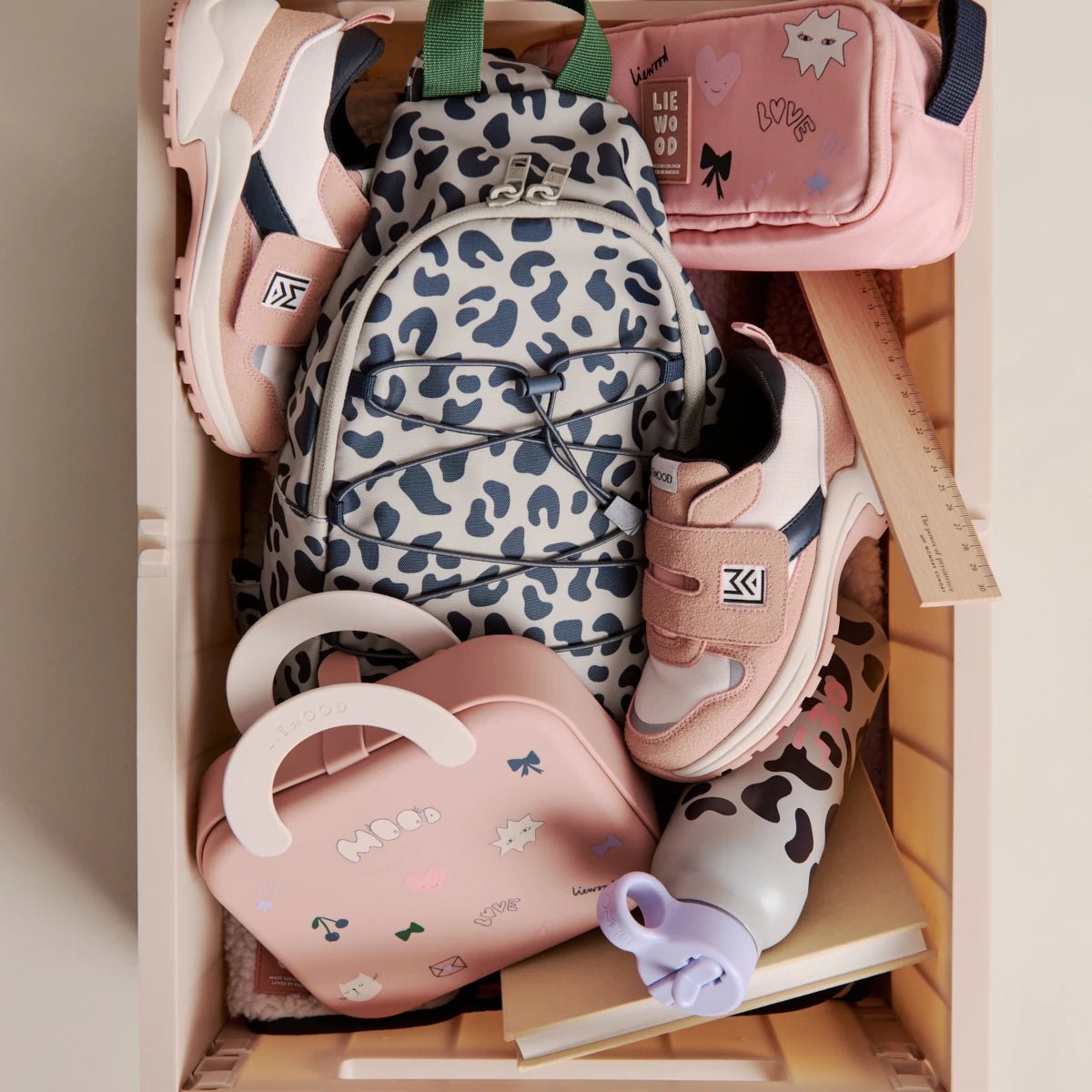 Liewood - Schultertasche mega leo mist mix