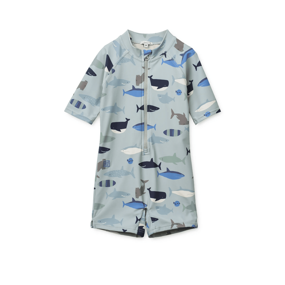 Liewood - Schwimmanzug Max shark/dove blue