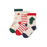 Liewood - Socken Silas Holiday/sandy mix